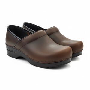 Dansko Professional Clogs Brown Oiled Leather Women’s EU 40 US 9.5 10 Nurse Work